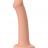 Телесный фаллос с имитацией эякуляции Silicon Cum Dildo L - 19,6 см.