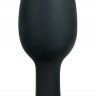 Полая анальная пробка с шариком Small Silicone Plug - 8 см.