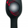 Полая анальная пробка с шариком Small Silicone Plug - 8 см.