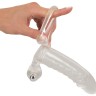 Прозрачная вибронасадка Vibrating Sleeve - 15,6 см.