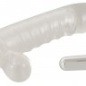 Прозрачная вибронасадка Vibrating Sleeve - 15,6 см.