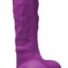 Фиолетовый фаллоимитатор на присоске 7 Dildo - 22,3 см.