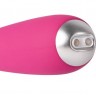 Ярко-розовый G-стимулятор IRIS Clitoral & G-spot Vibrator - 18 см.