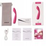 Ярко-розовый G-стимулятор IRIS Clitoral & G-spot Vibrator - 18 см.