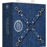 Крестообразный синий фиксатор для оков Roughend Denim Style