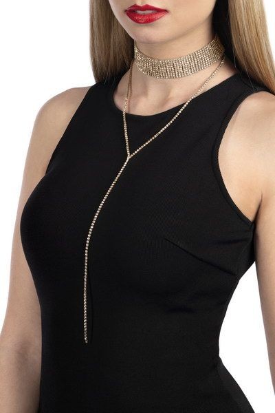Золотистое украшение на шею COLLIER EMMA OR