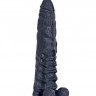 Чёрный фаллоимитатор-гигант "Аватар" - 31 см.
