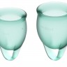 Набор темно-зеленых менструальных чаш Feel confident Menstrual Cup