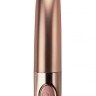Золотистый мини-вибратор Ellipse - 10,5 см.