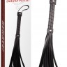 Черная многохвостая плеть Pleasure Whip - 46 см.