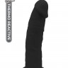 Черный реалистичный фаллоимитатор DILDO 7.5INCH BLACK - 19 см.