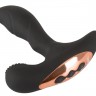 Черный вибромассажер простаты Remote Controlled Prostate Plug with 2 Functions - 13,6 см.
