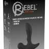Черный вибромассажер простаты Remote Controlled Prostate Plug with 2 Functions - 13,6 см.