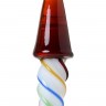 Коническая стеклянная анальная втулка Sexus Glass - 16 см.