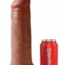 Фаллоимитатор-гигант кофейного цвета на присоске 12" Cock - 31 см.