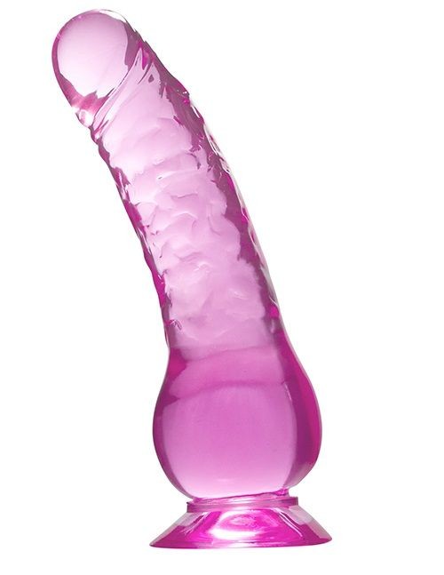 Фиолетовый фаллоимитатор QUARTZ VIOLET 7INCH PVC DONG - 17,8 см.