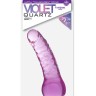 Фиолетовый фаллоимитатор QUARTZ VIOLET 7INCH PVC DONG - 17,8 см.