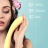 Желтый вибратор Calla - 22 см.