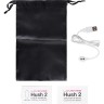 Черная анальная вибропробка HUSH 2 Size L - 12,1 см.