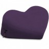 Фиолетовая малая вельветовая подушка-сердце для любви Liberator Retail Heart Wedge