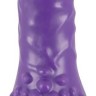 Фиолетовый вибратор Minivibrator с шипиками - 16 см.
