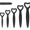 Набор вагинальных расширителей с вибропулей Silicone Vaginal Dilator Set