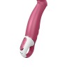 Вибратор Satisfyer Petting Hippo с загнутым кончиком - 22,9 см.