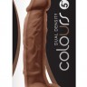 Кофейный фаллоимитатор Dual Density 5 Dildo - 17,3 см.