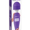 Фиолетовый вибромассажер Mega Wanachi - 43 см.