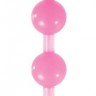 Розовая анальная цепочка-елочка Pleasure Beads - 30 см.