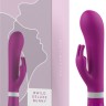 Ярко-розовый вибратор-кролик Bwild Deluxe Bunny - 19,3 см.