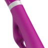 Ярко-розовый вибратор-кролик Bwild Deluxe Bunny - 19,3 см.