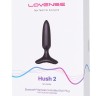 Черная анальная вибропробка HUSH 2 Size XS - 12,1 см.