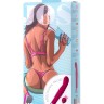 Розовый стимулятор для точки G KIKI с волнообразным рельефом - 21,5 см.