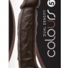 Коричневый фаллоимитатор Dual Density 5 Dildo - 17,3 см.