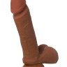 Коричневый фаллоимитатор-реалистик Mr.Gomez - 21 см.