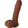Коричневый фаллоимитатор-реалистик Mr.Gomez - 21 см.