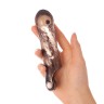 Закрытая дымчатая насадка Toyfa XLover с подхватом - 15,5 см.