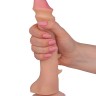 Фаллоимитатор REAL Standard с шипами - 16 см.