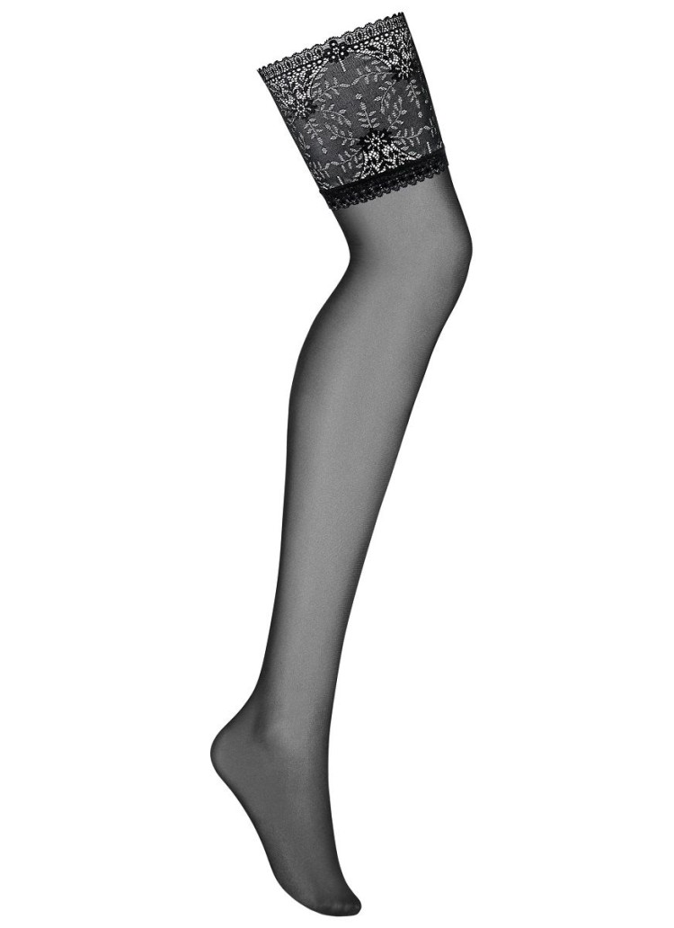 Чулки с широким цветочным кружевом Intensa Stockings