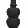 Черная анальная елочка Anal Love Beads - 15,3 см.