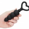 Черная анальная елочка Anal Love Beads - 15,3 см.