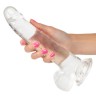 Прозрачный фаллоимитатор Size Queen 6" - 20,25 см.