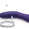 Фиолетовый вибромассажёр We Vibe Rave Purple - 19,3 см.