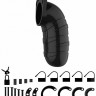 Чёрный мужской пояс верности Model 05 Chastity 5.5" Cock Cage