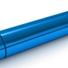 Голубая гладкая вибропуля Rocket Bullet - 8,9 см.