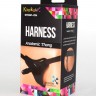 Чёрные трусики с плугом Kanikule Strap-on Harness Anatomic Thong