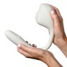Серый вакуумный стимулятор с отростком Ose 2 Premium Robotic Massager
