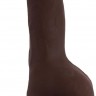 Коричневый фаллоимитатор BENDABLE DILDO на присоске - 18 см.