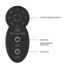 Черный универсальный массажер Silicone Massage Wand - 20 см.